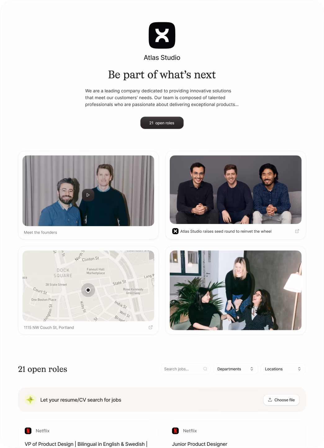 Career page hero