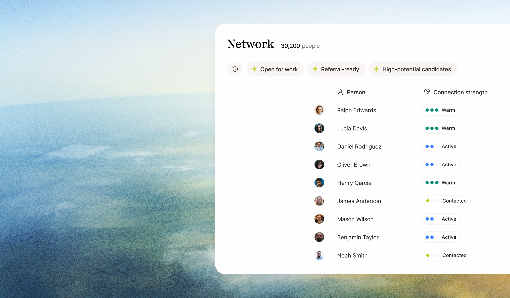 Network & integrations hero